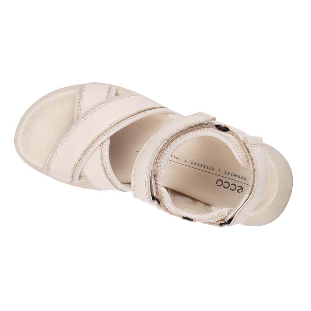 Women's Ecco Chunky Sport Sandals White | USA 165RVD